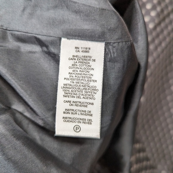 Michael Kors Mad Men Metallic Swing Jacket polkadot size 8 NWOT - Picture 6 of 8